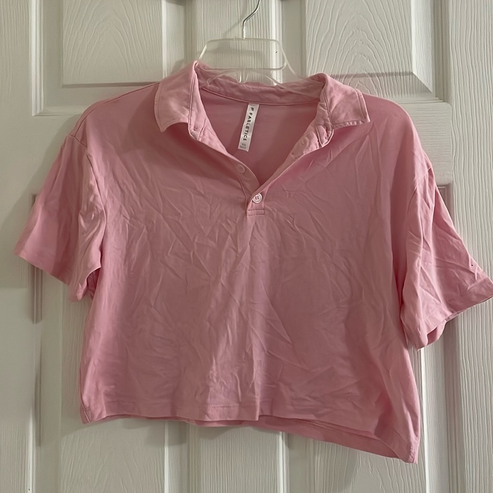 Fabletics cropped polo